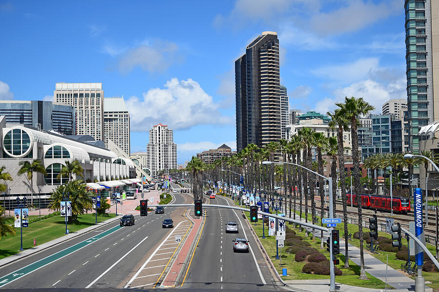 Harbor Drive San Diego Photograph By Robert Vanderwal Pixels