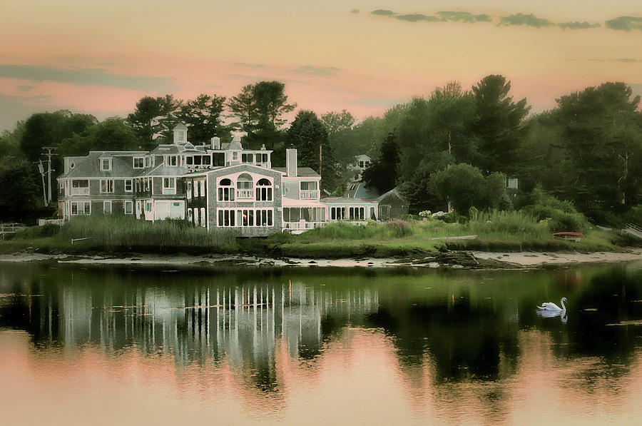 Maines Harbor Home Photograph by Diana Angstadt