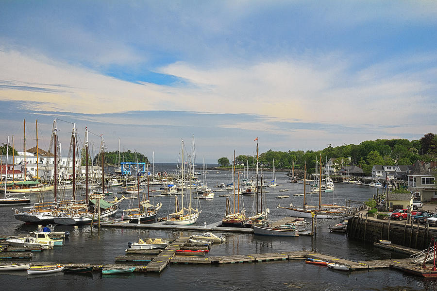 Harbor in Camden Maine Photograph by Joni Eskridge