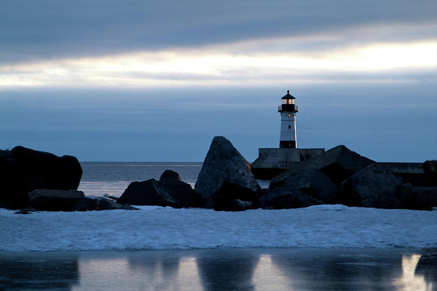Harbor Light Photograph by Steve Lucas