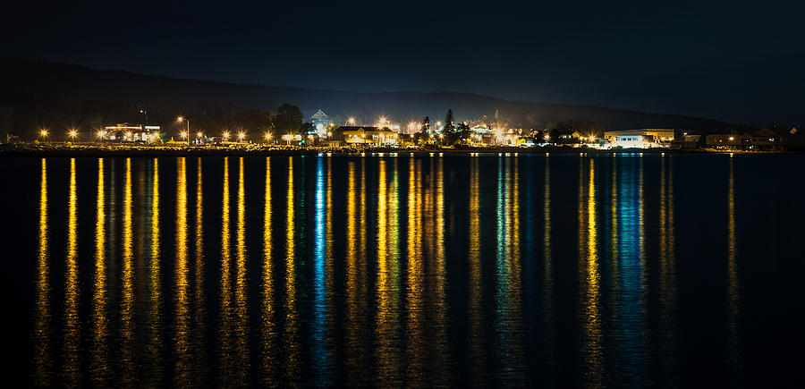 Harbor Lights Photograph by Rikk Flohr