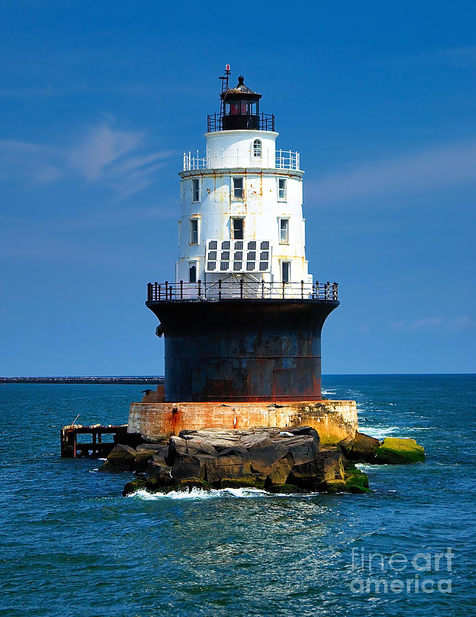 Harbor of Refuge Lighthouse Photograph by Nick Zelinsky Jr