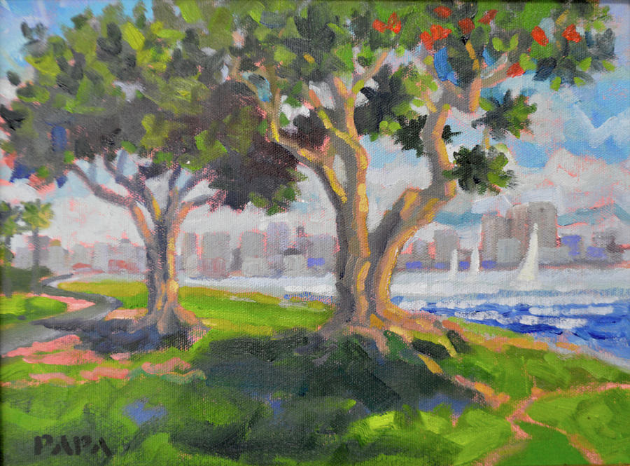Harbor Park Painting by Ralph Papa