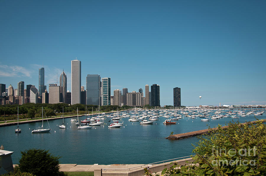 Harbor Parking in Chicago Photograph by David Levin