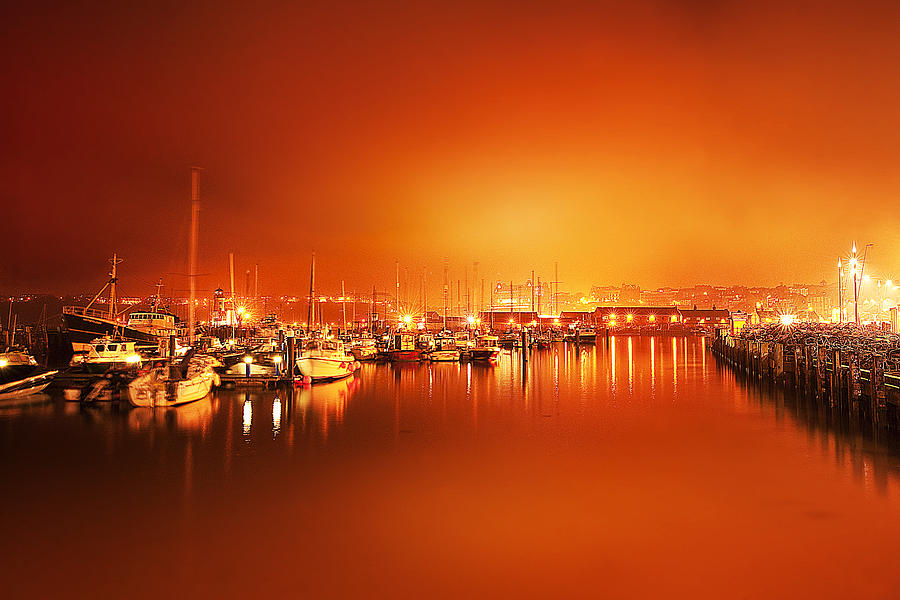 Harbor rays Photograph by Gouzel -