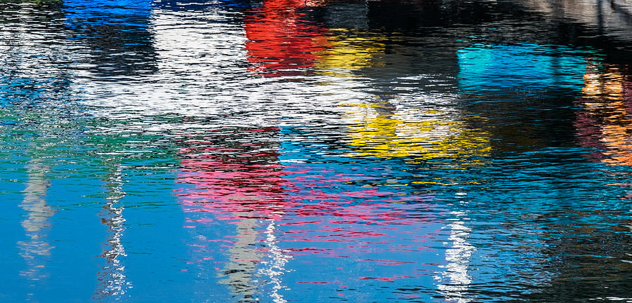Harbor Reflections I - Abstract Photograph Photograph by Duane Miller
