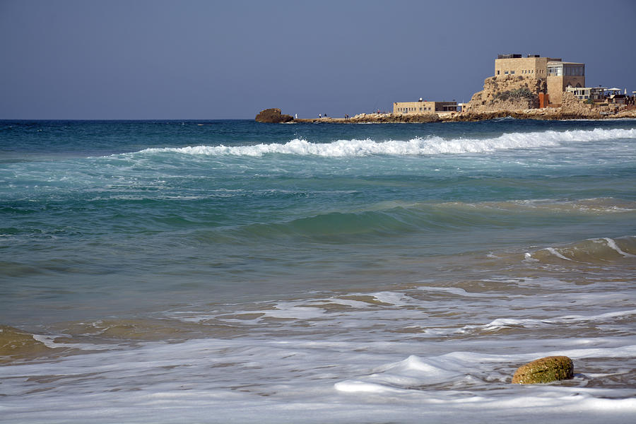 Harbor Ruins at Caesarea National Park Photograph by Bruce Gourley