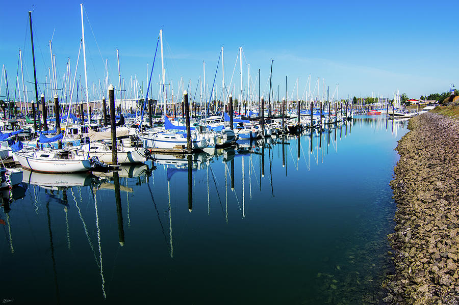 Harbor Photograph by Russell Wells Harbor Photograph by Russell Wells