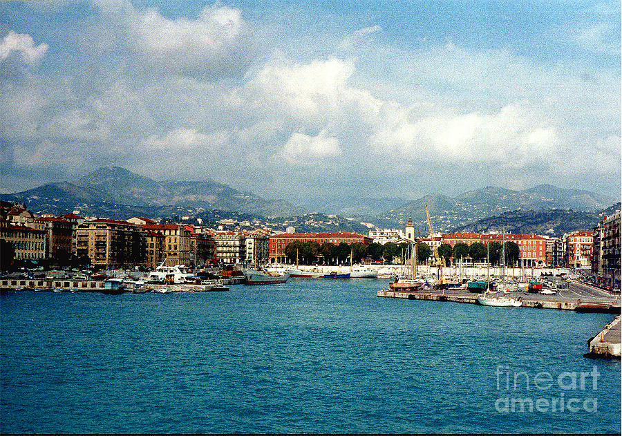 Harbor Scene in Nice France Photograph by Nancy Mueller