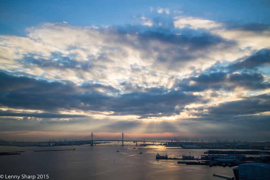 Harbor Photograph - Harbor sunrise by Leonard Sharp Harbor Photograph - Harbor sunrise by Leonard Sharp