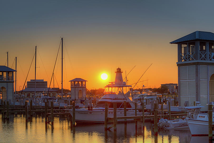 Harbor Sunset Photograph by Barry Jones