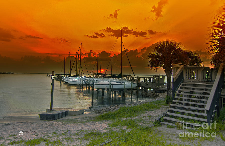 Harbor sunset  Photograph by Metaphor Photo
