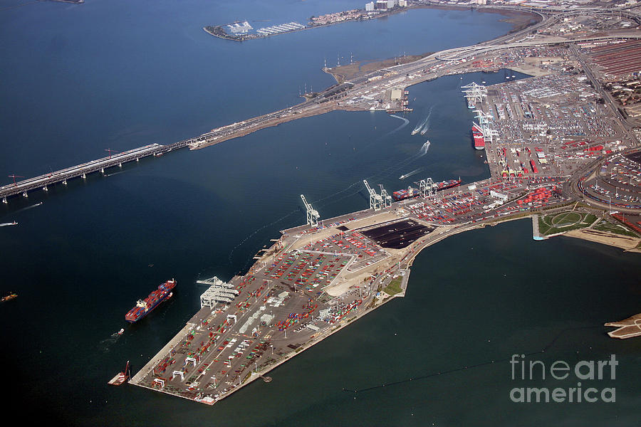 Harbor, Terminal, Dock, Port of Oakland Photograph by Wernher Krutein