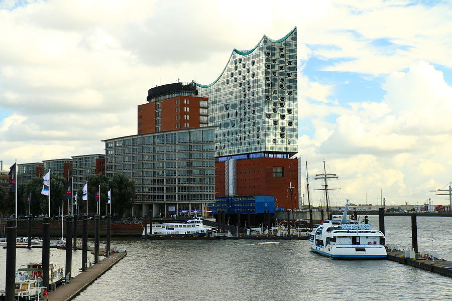Harbor View With Elbphilharmonie Photograph by Christiane Schulze Art And Photography