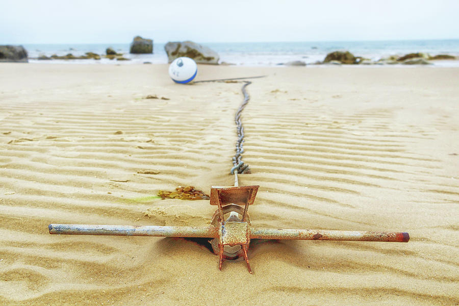 Harborview Beach Anchor Photograph by Marisa Geraghty Photography