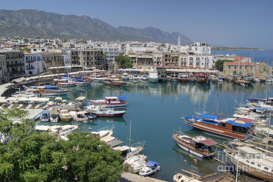 Harbour at Kyrenia Photograph by David Birchall