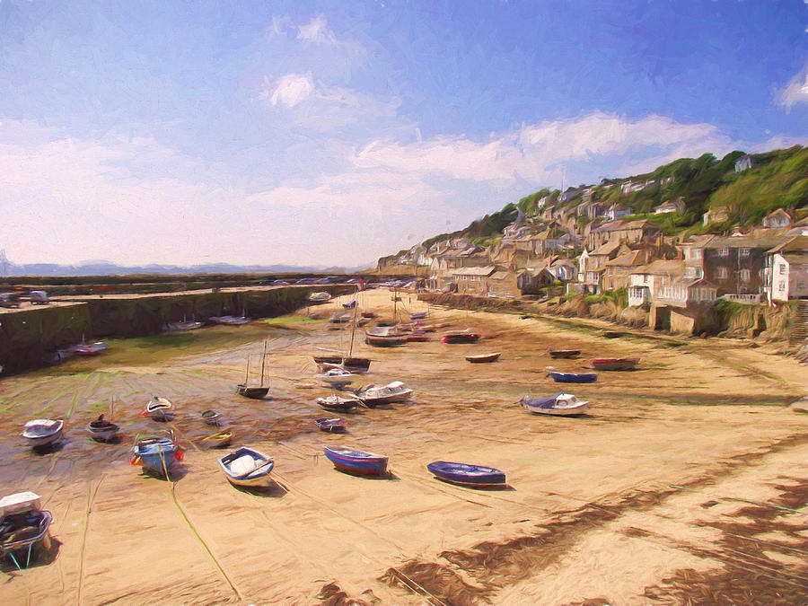 Harbour at Low Tide - Mousehole Photograph by Jayne Wilson