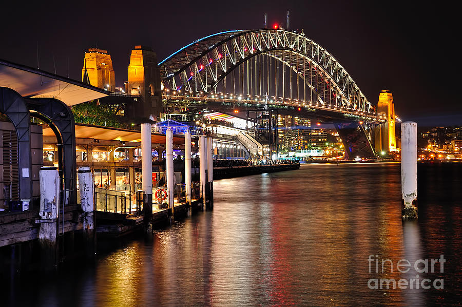 Architecture Photograph - Harbour Bridge from Circular Quay by Kaye Menner by Kaye Menner