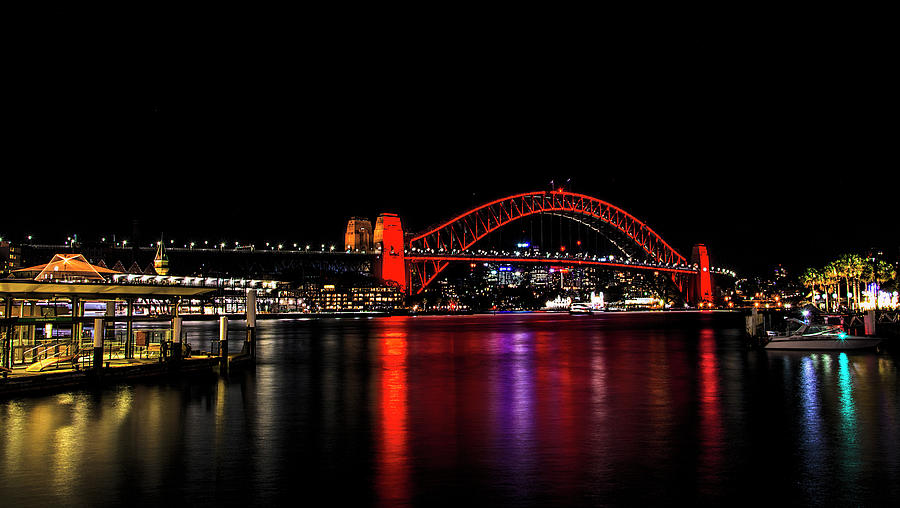 Harbour Bridge in red Photograph by Andrei SKY