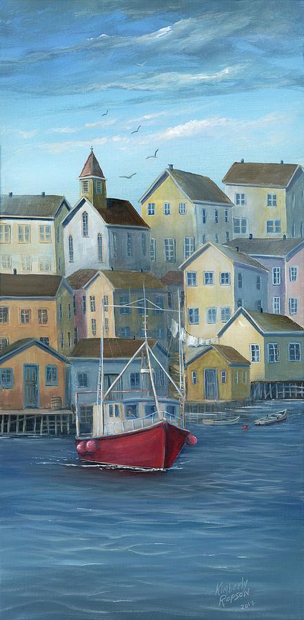 Harbour Calm Painting by Kimberly Ropson - Fine Art America