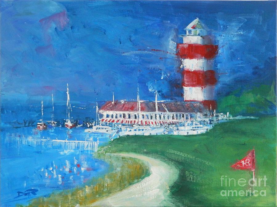 Harbour Town 18 Painting by Dan Campbell