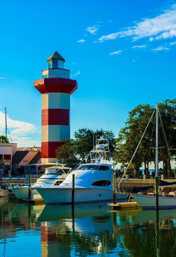 Boat Photograph - Harbour Town Lighthouse by Richard Bandy