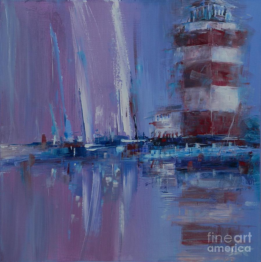 Harbour Town Sail Painting by Dan Campbell