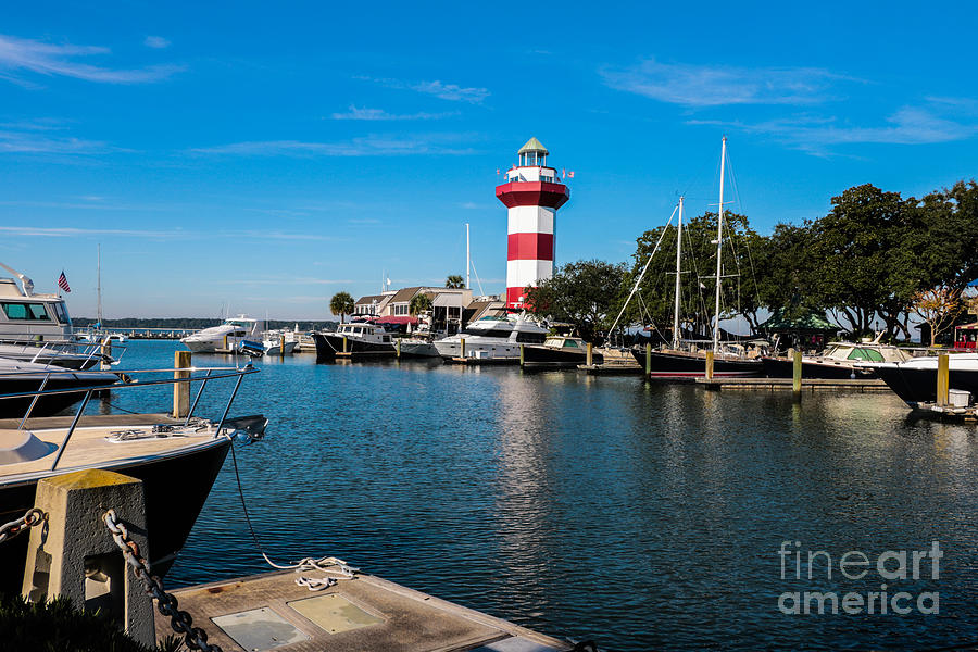 Harbourtown Lighthouse and Harbor Photograph by Thomas Marchessault