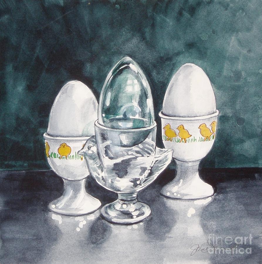 Hard Boiled Painting by Jane Loveall