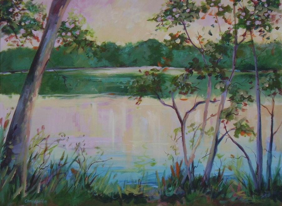Hard Labor Creek Painting by Ginger Concepcion