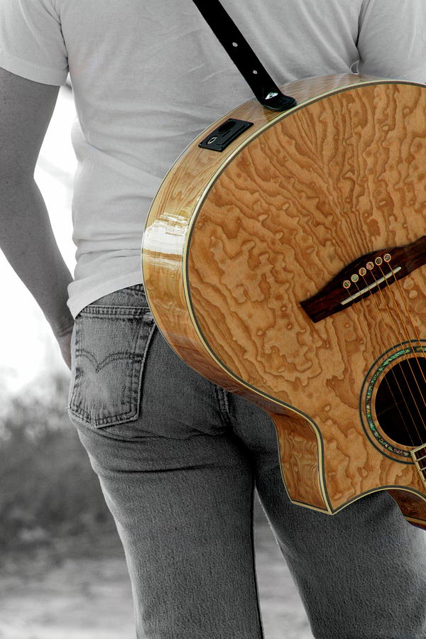 Guitar Photograph - Hard Luck by Elizabeth Hart Guitar Photograph - Hard Luck by Elizabeth Hart