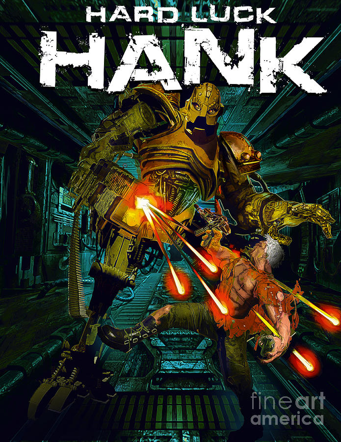 Science Fiction Digital Art - Hard Luck Hank--Mort by Steven Campbell
