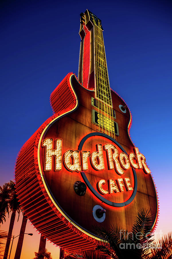 Hard Rock Hotel Guitar At Dawn Photograph By Aloha Art