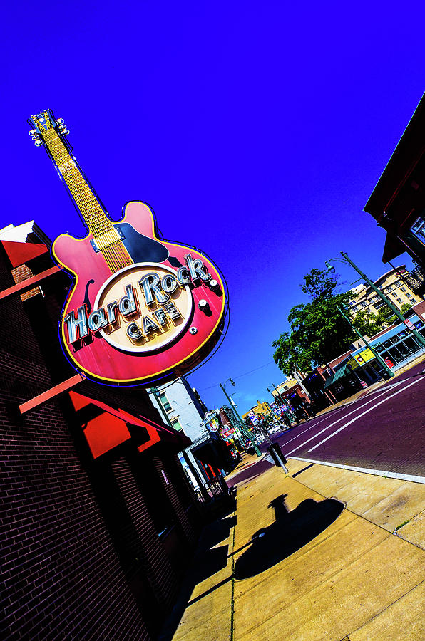 Memphis Photograph - Hard Rockin on Beale by D Justin Johns