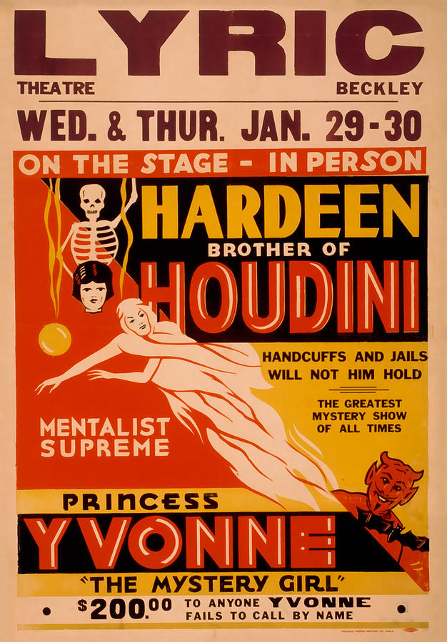 Hardeen Brother of Houdini Mixed Media by David Wagner