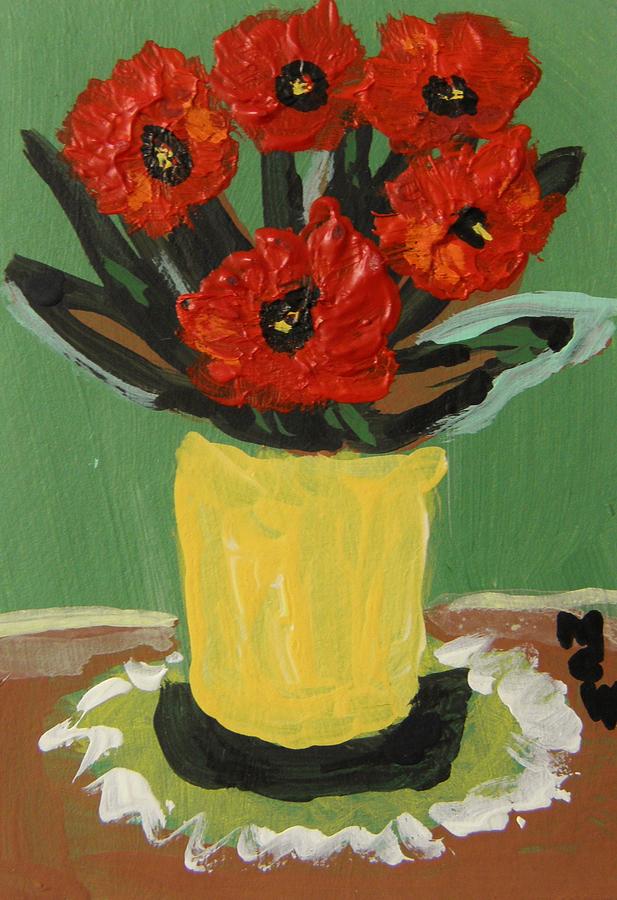 Flower Painting - Hardy Reds by Mary Carol Williams
