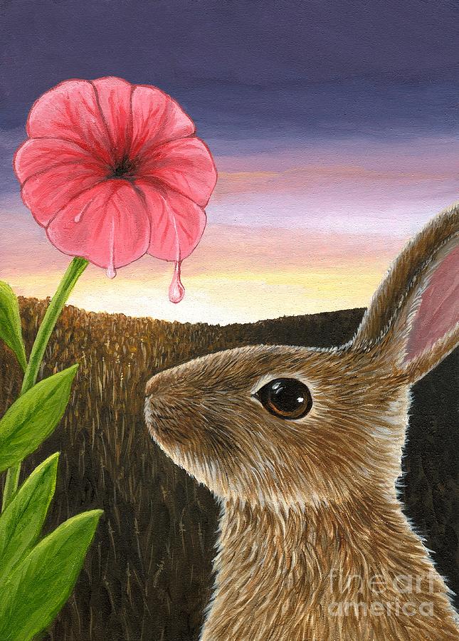 Hare 58 Painting by Lucie Dumas