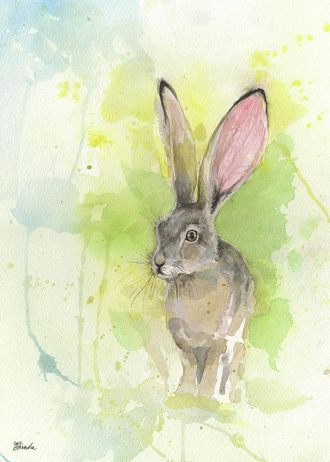 Hare Painting by Ang El