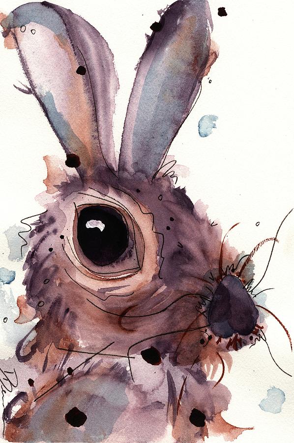 Hare Painting by Dawn Derman
