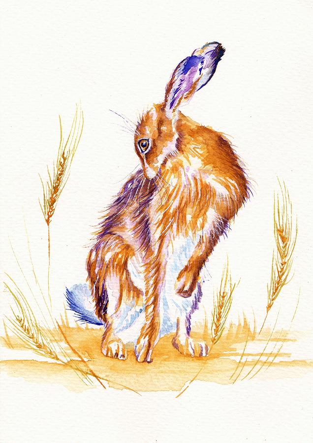 Hare Wash Painting by Debra Hall