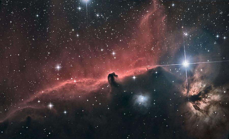 Hargbhorseheadflame-final-image Painting by Celestial Images