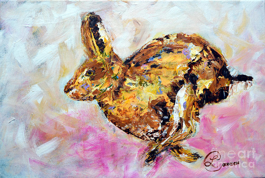 Wildlife Painting - Haring Hare by Lynda Cookson