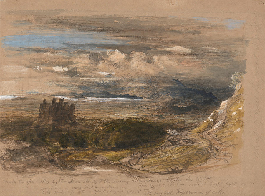 Harlech Castle Painting by Samuel Palmer