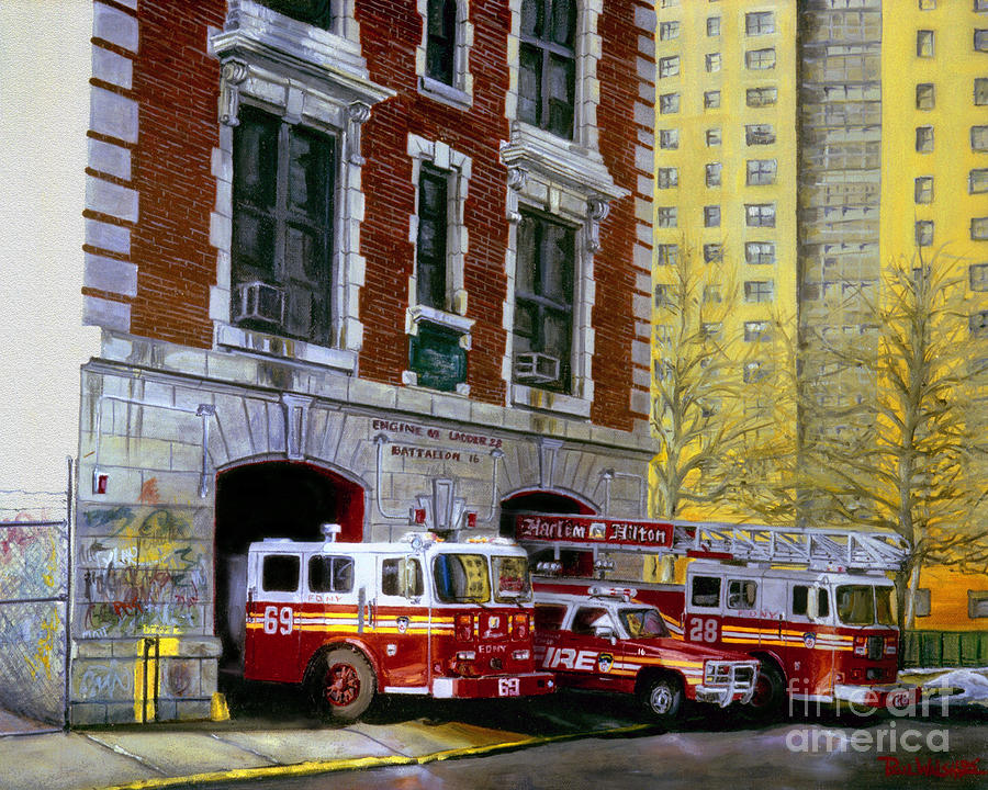 New York City Painting - Harlem Hilton by Paul Walsh