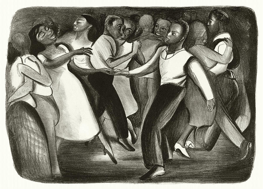 Harlem WPA Street Dance Painting by Orchard Arts