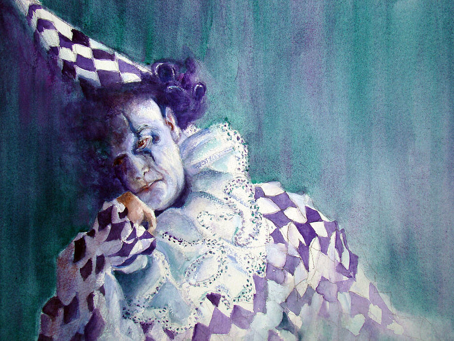 Harlequin I Painting by Myra Evans