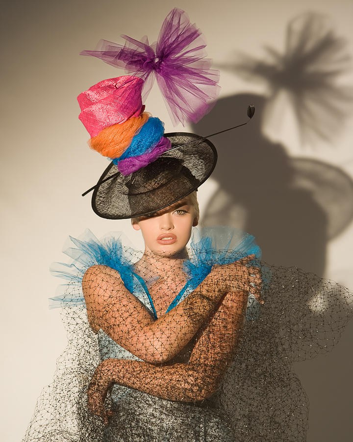 Hat Photograph - Harlequin by Jurgen Lorenzen