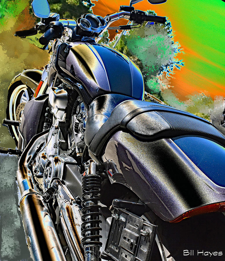 Abstract Photograph - Motorcycle Abstract by DB Hayes