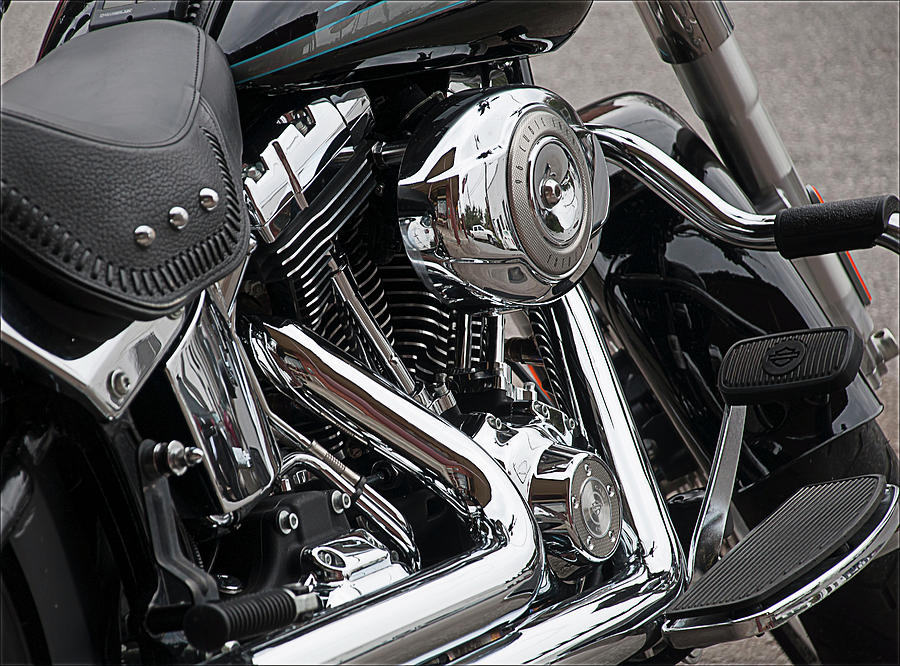 Harley Photograph - Harley Chrome by Brian Kinney Harley Photograph - Harley Chrome by Brian Kinney