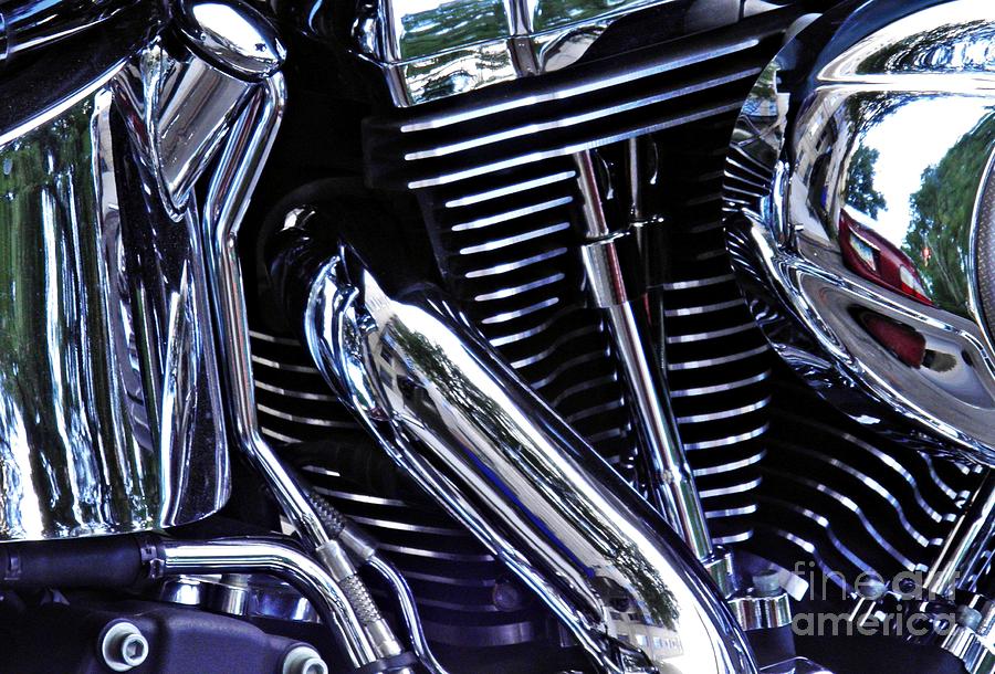 Harley Davidson Abstract Photograph by Sarah Loft